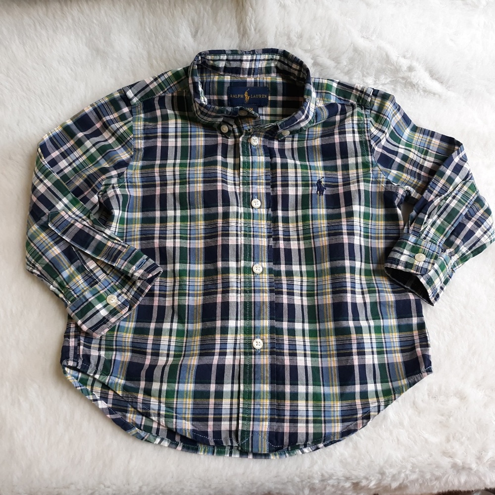 RALPH LAUREN BLUE LABEL PLAID SHIRT